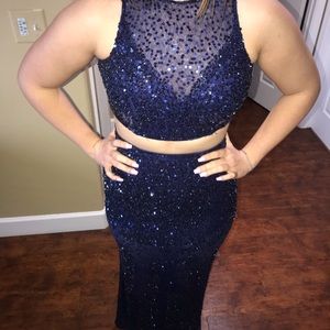 Two piece ball/prom dress